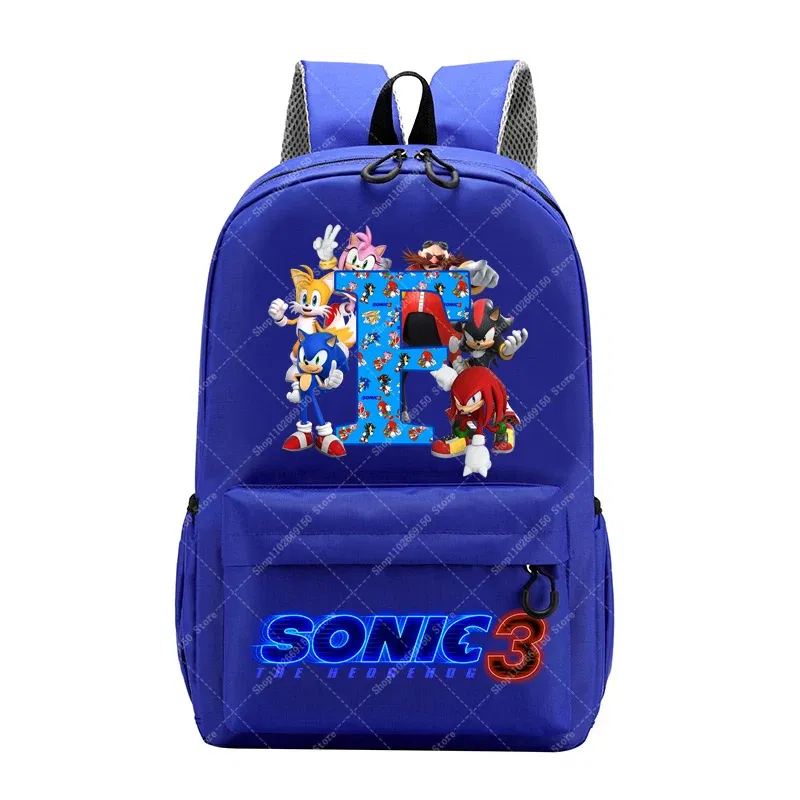 Color: COLOR, Size: 12" - Sonics Children Cartoon Schoolbag Kids Anime Cute Backpack Boy Fashion Knapsack Student Casual Shoulders Book Bag Xmas Gift 2025