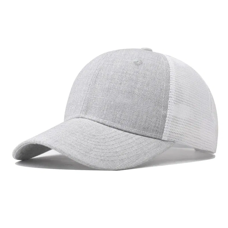 Color: Dark Grey, Size: Adjustable - Baseball Cap Adult Net cap Shallow Curved eaves Hat Unisex Summer hat Breathable hat shade Spring Autumn Cap Hip Hop Fitted Cap