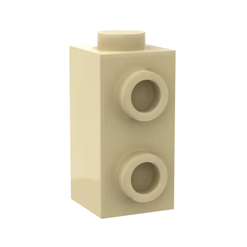 Color: wood - 10PCS Assembles Particles 32952 1x1x1 2/3 Single side Mini Bricks Building Blocks DIY Replaceable Parts Toys For Children Gifts