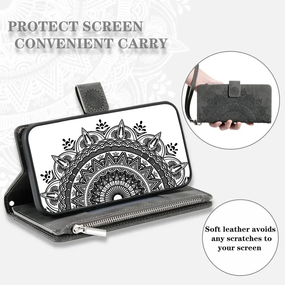 Color: Pink, Bundle: Case & Strap, Compatibility by Model: Xiaomi 15T - For Xiaomi 15T Pro 5G 2025 Leather Wallet Case 8-Card Crossbody Bag Funda Xiaomi 15T Pro Case Mi 15T 15 T T15 15TPro Phone Cover