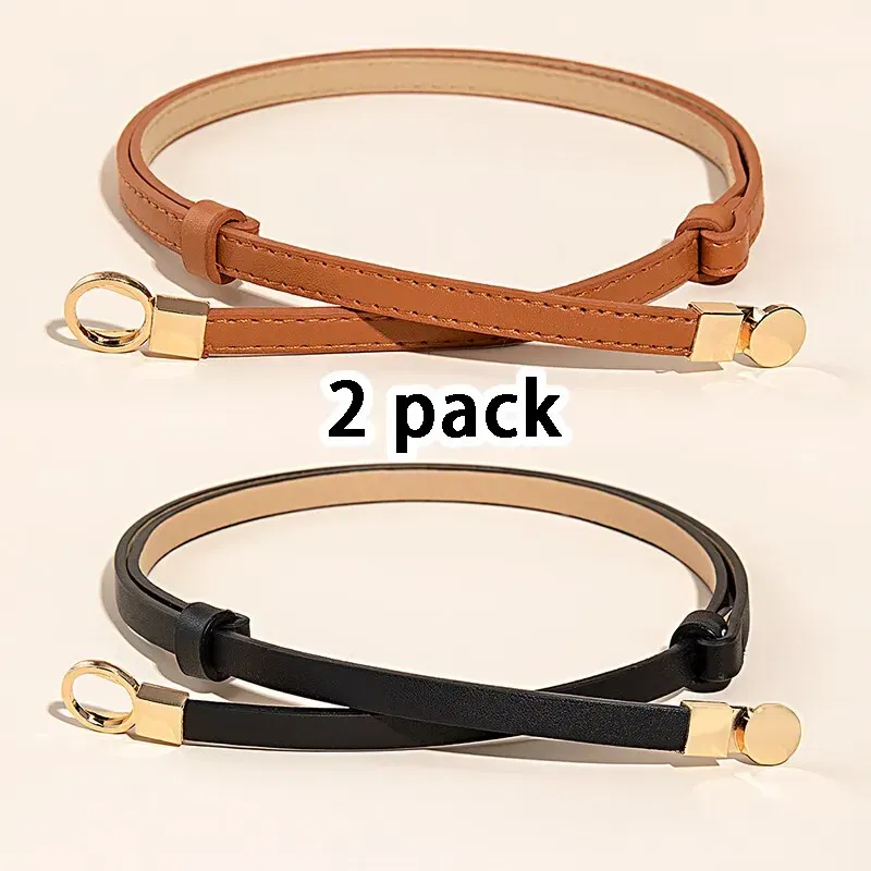Belt Length: 105CM, Color: Other - 2Piece Combination Set Four Seasons Multicolor SelfStretch Dress With Womens Belt