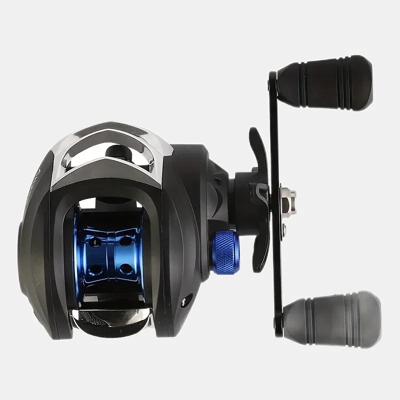 Color: Blue, Use Mode: Right Hand, Bearing Quantity: 18 - BILLINGS Baitcasting Reel AK Series,7.2:1 Gear Ratio 18+1BB,18LB Max Drag,Shallow Spool,For Freshwater Saltwate