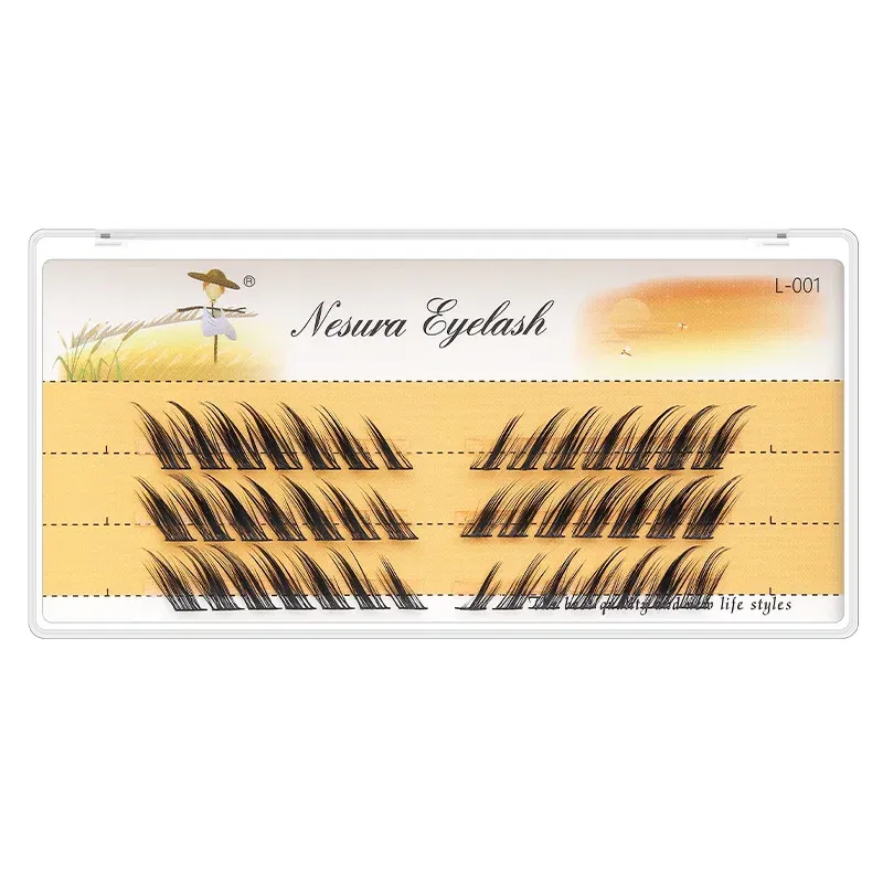 Length: 16mm - Grafting World Fox Style False Eyelashes European American Tail Elongated Little Devil Ancient Style Slanted Flying  Eyelashes