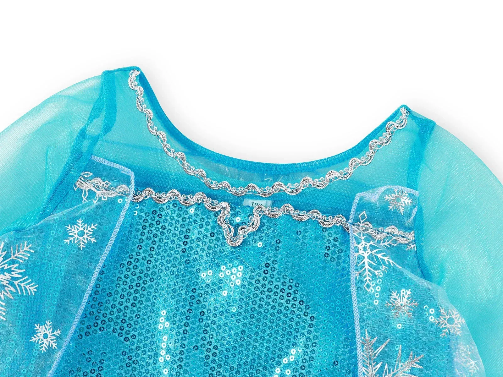 Kid Size: 14, Color: Ivory - Disney Kids Cosplay Elsa Anna Princess Dress Girls Mesh Ball Gown Halloween Carnival Birthday Clothes  Snow Queen Frozen Costume