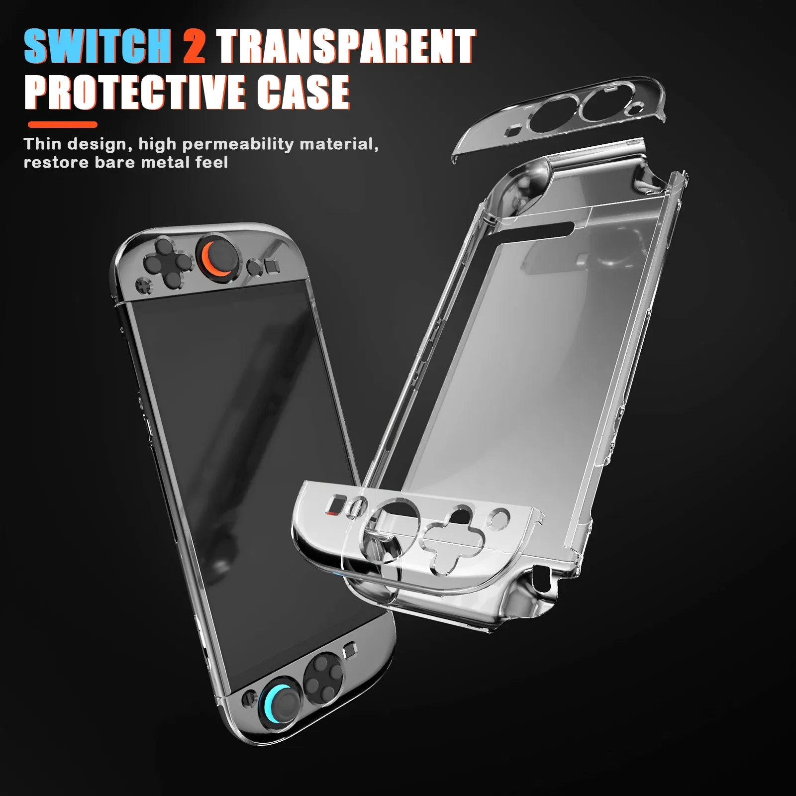 Color: Red - 2025 New Nintendo Switch 2 Travel Carrying Bag Protective Cover Hard Shell Pack Game Travel Storage Bag Joy-Con Protective Cover