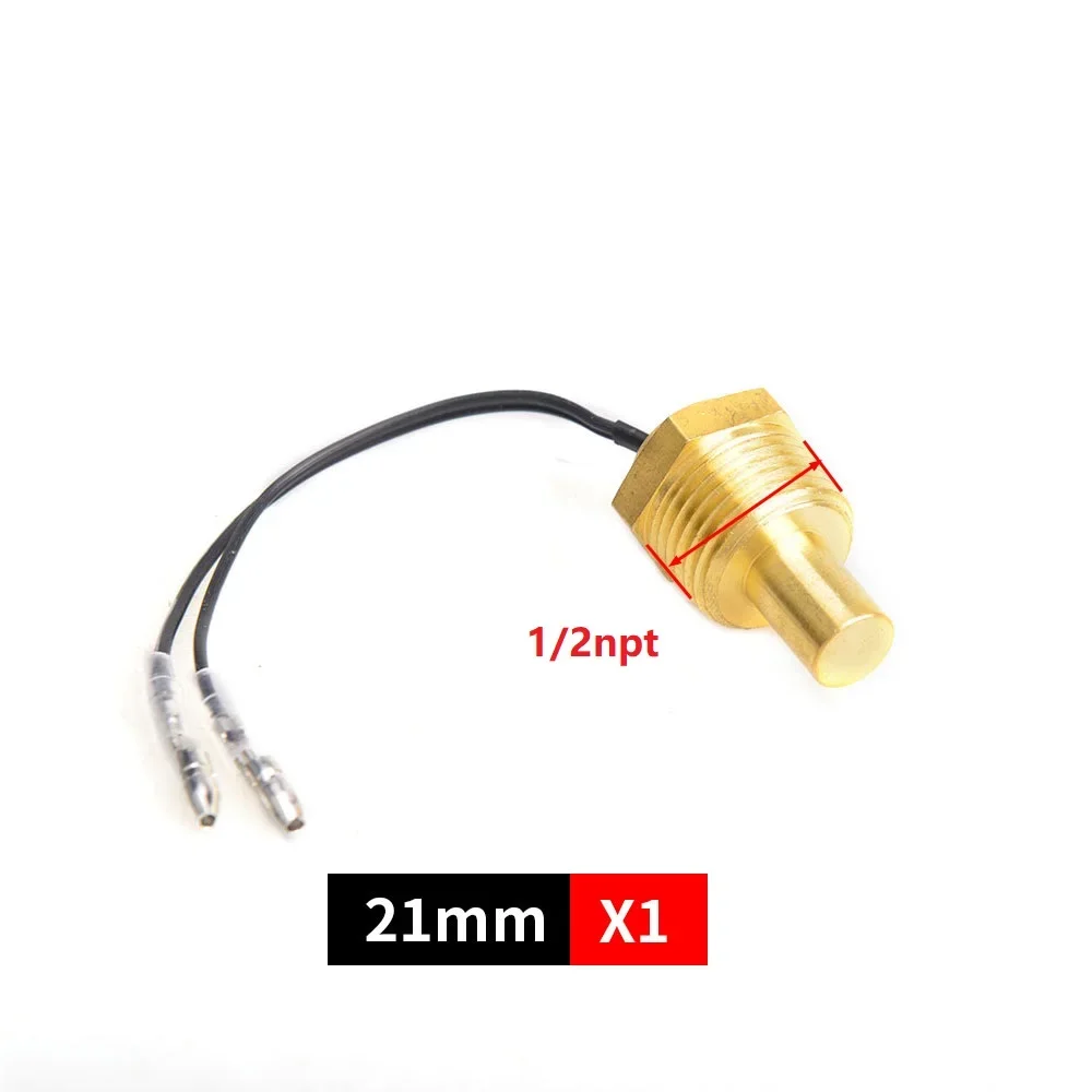Color: Orange - 12V/24V Universal Water Temperature Sensor For Water Temperature Gauge 10MM 14MM 16MM 17MM 21MM 1/8 3/8 1/2