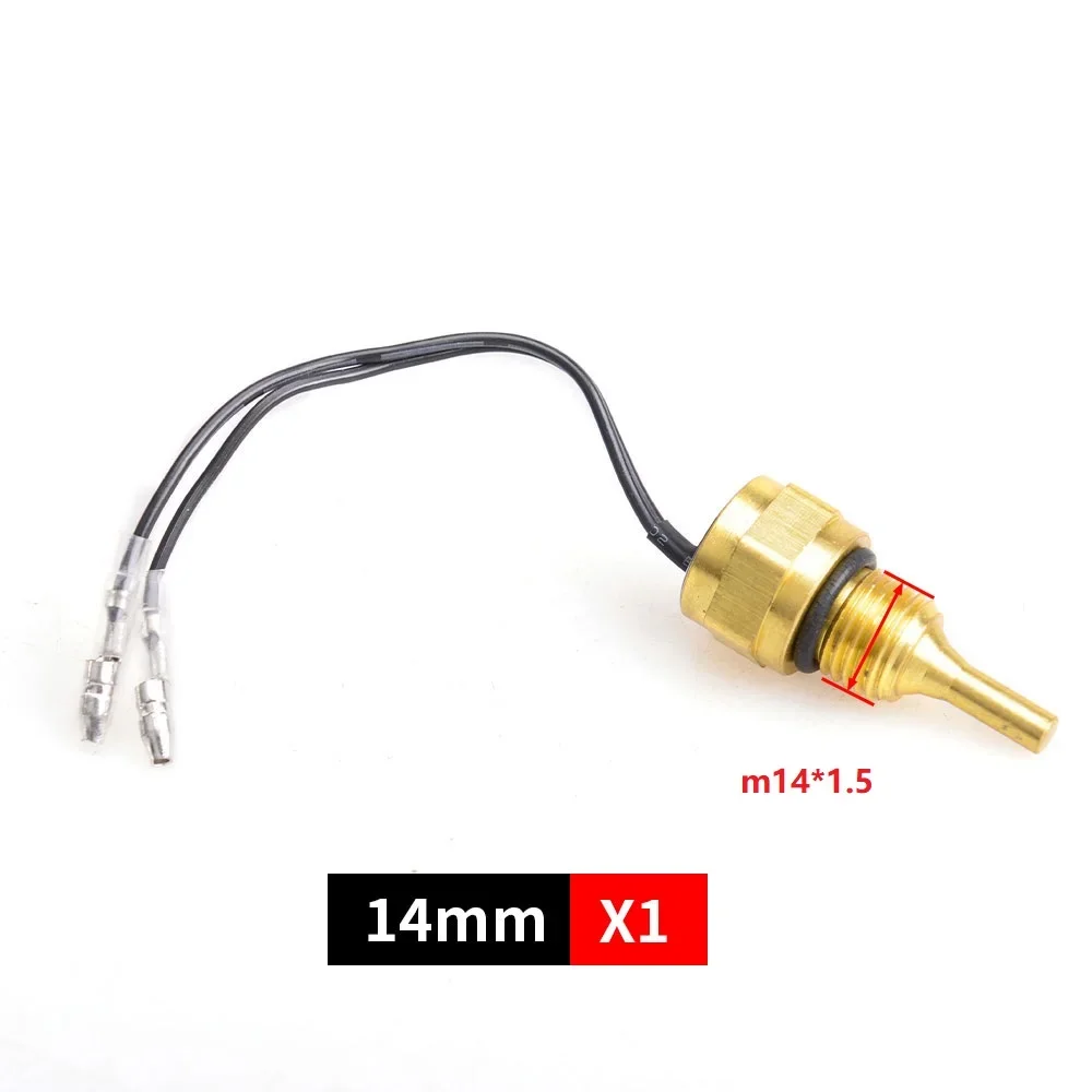 Color: Orange - 12V/24V Universal Water Temperature Sensor For Water Temperature Gauge 10MM 14MM 16MM 17MM 21MM 1/8 3/8 1/2