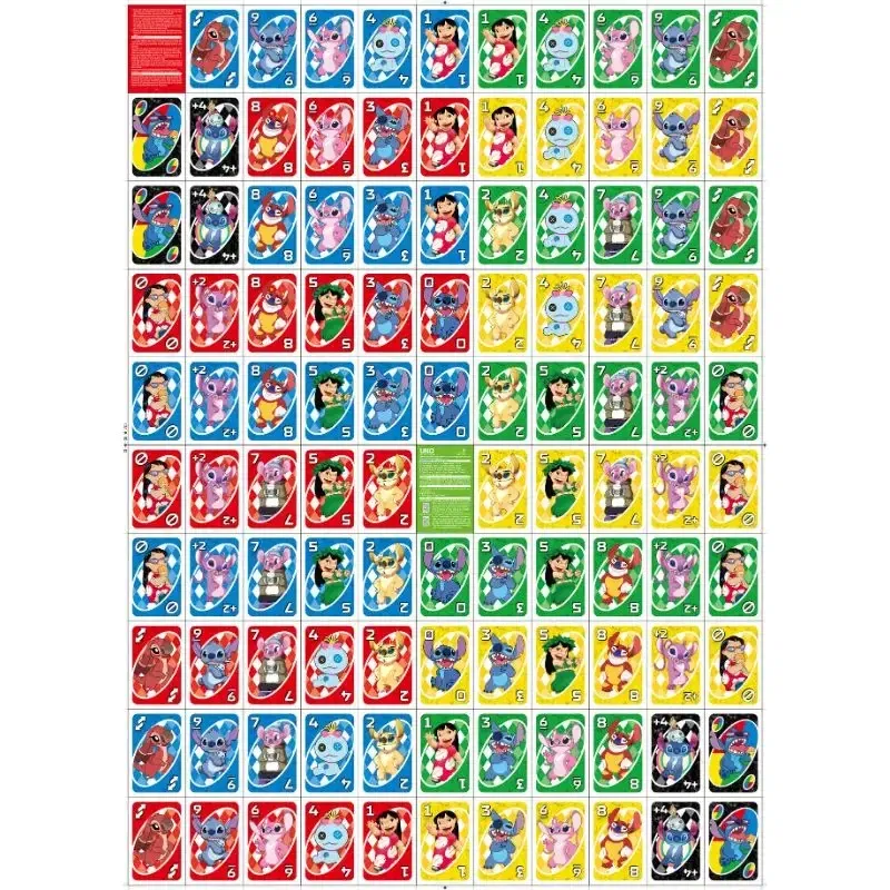 Color: Black - Stitch Sanrio Kitty Game Board Games Cards Multiplayer Casual Fun Party Games Never Leave a Trace Hot Selling Now!