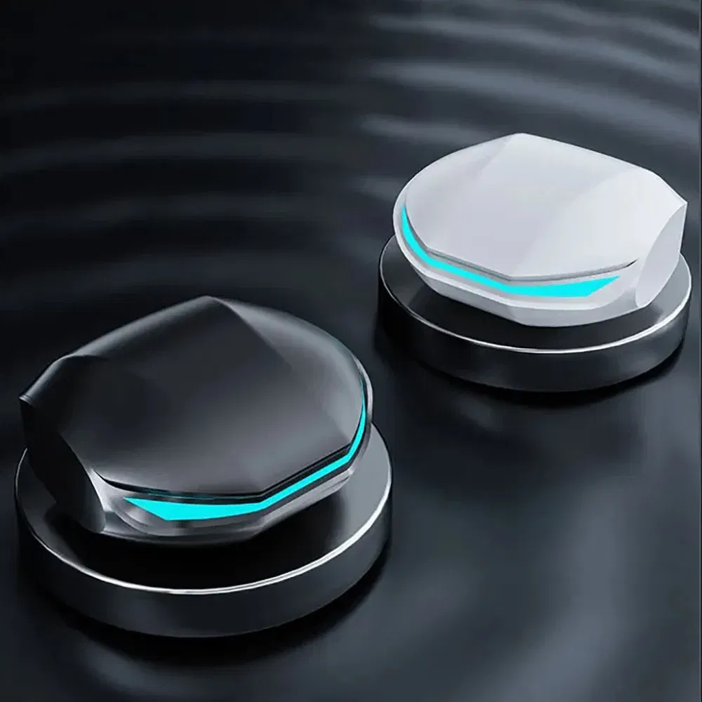Color: WHITE - Sem Fio In-Ear Bluetooth 5.3 Fones De Ouvido, Auriculares Esportivos, Jogos, Baixa Latência, Modo Duplo, Auscultadores De Música