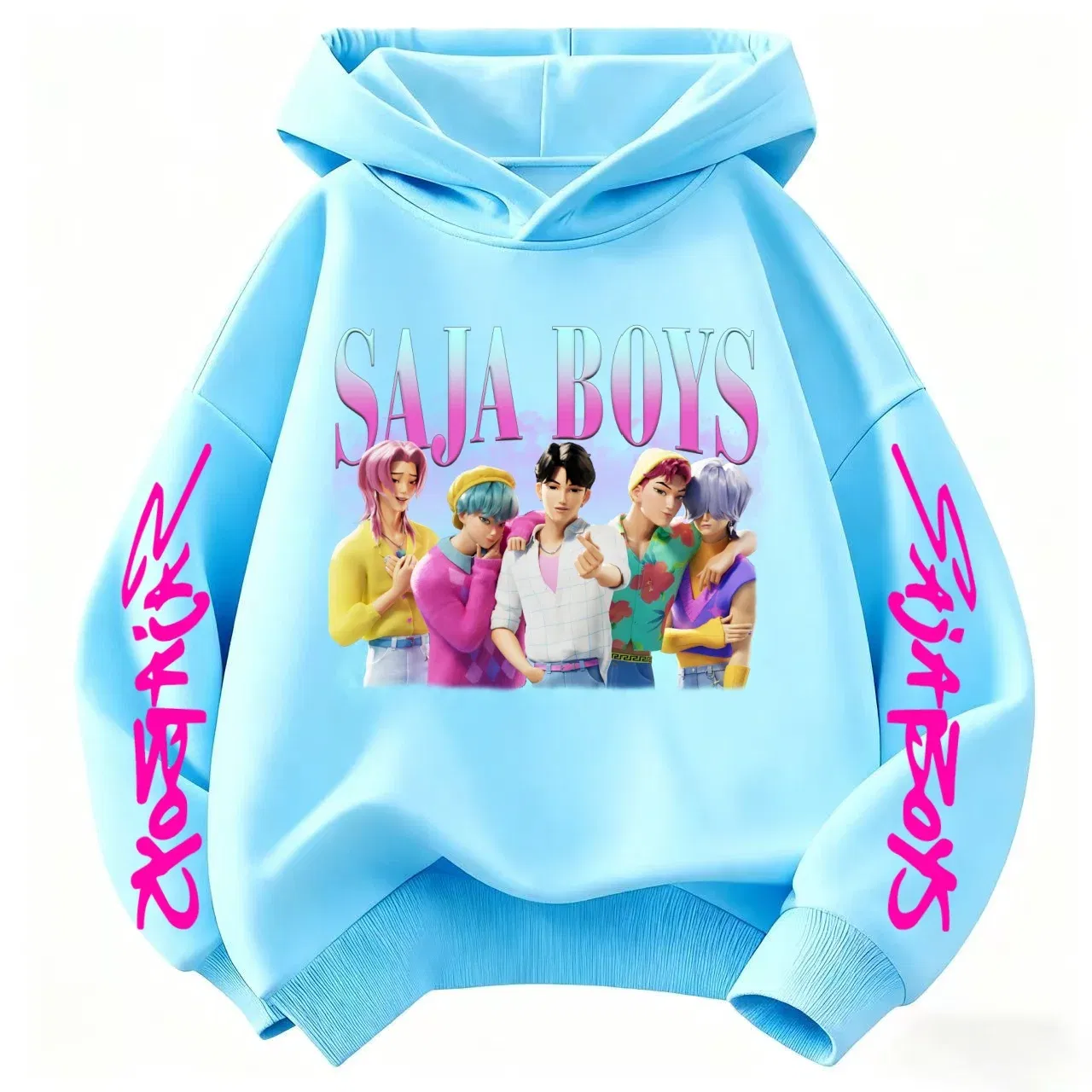 Color: black, Kid Size: 3T - k-pop sajaboys  Christmas Kpop Witch Hunt Group Autumn/Winter Cartoon Hoodie Set for Boys, Girls & Kids ?»?
