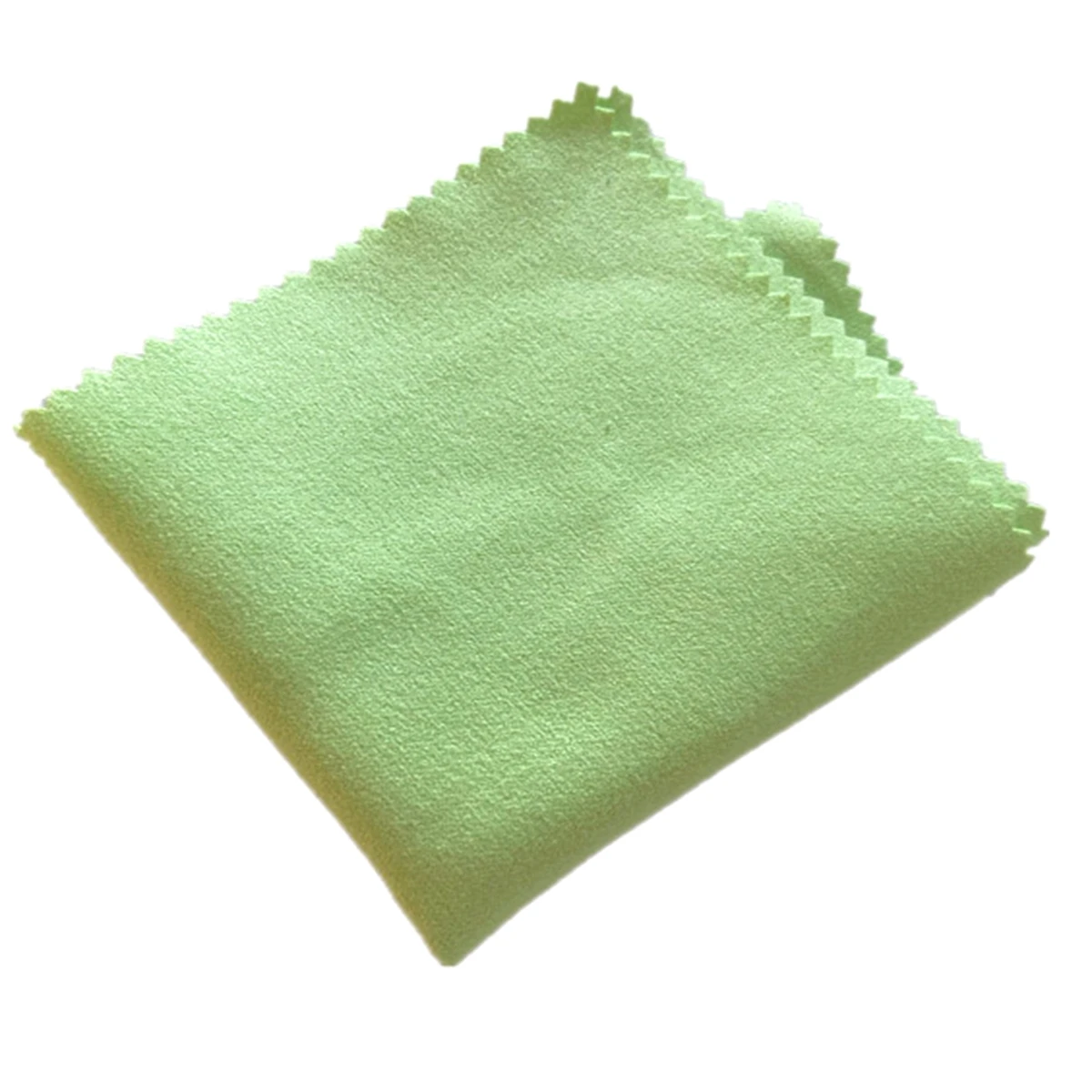 Color: Blue - 18 X 15CM Large Size Silver Jewelry Polishing Cleaning Wiping Polish  Cloth Microfiber Suede Fabric