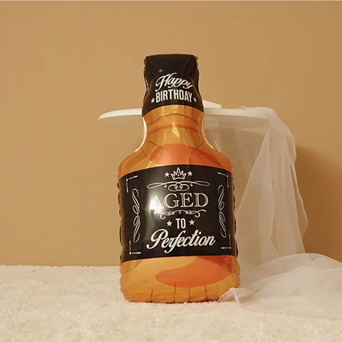 Color: MULTI - Whiskey Party Decor Happy Birthday Banner Whiskey Balloon Gold Number Balloon Aged To Perfection 40th Birthday Party Supplies