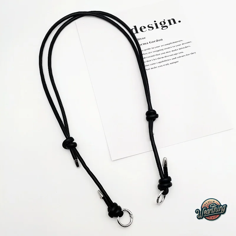 Color: Blue - Long Leather Shoulder Strap Crossbody Bag Adjustable Replacement Belt Handbag Strap Accessories DIY Bag Belt For Handbags