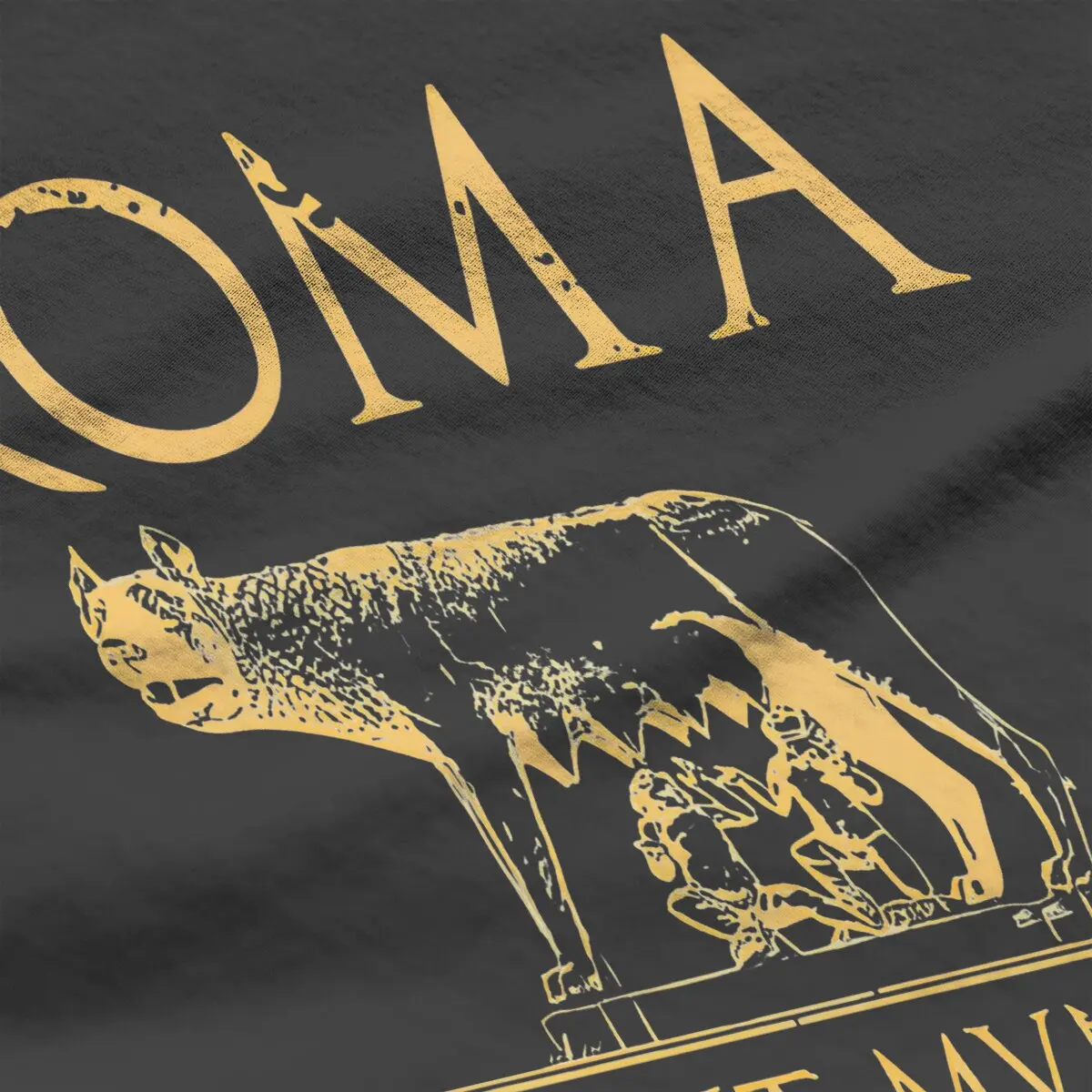Color: WHITE, Size: XL - Roma Caput Mundi Casual Polyester TShirt Ancient Rome Style Streetwear Leisure T Shirt Female