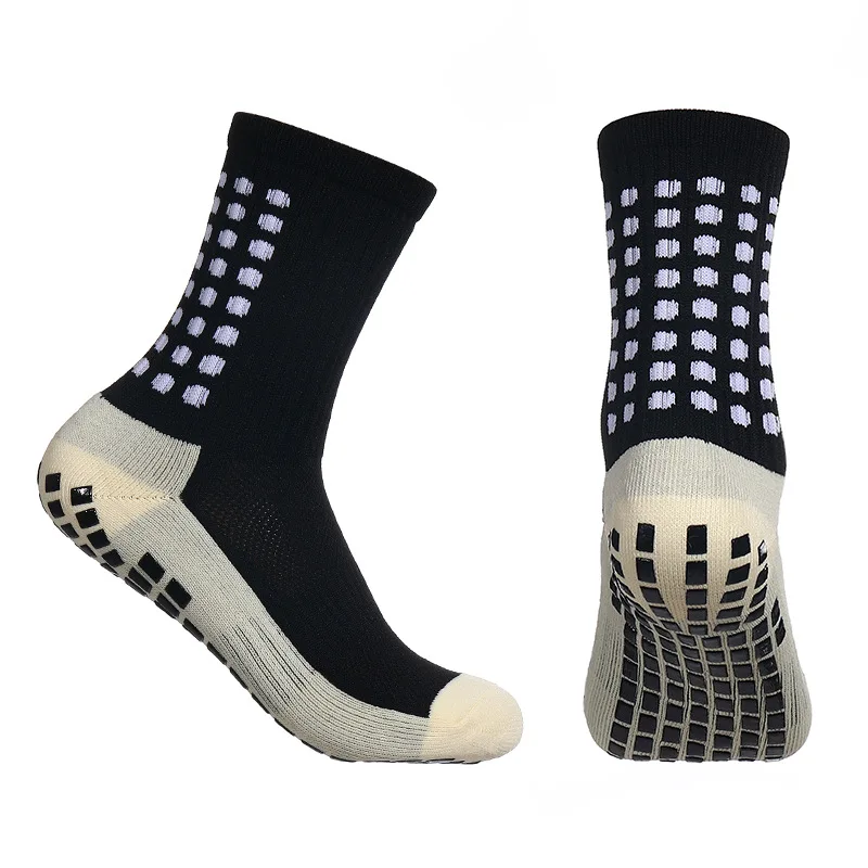 Color: MULTI - Anti-Slip Football Socks Men Women Sports Socks Breathable Silicone Bottom Soccer Outdoor Sport Running Cycling Grip Socks