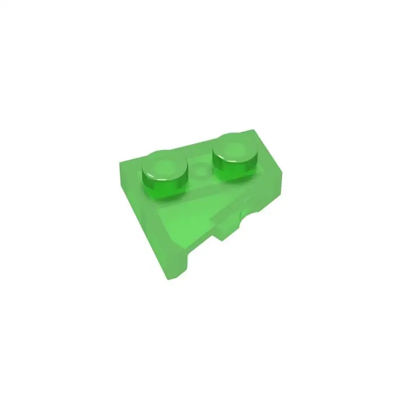 Color: BROWN - Gobricks 10PCS Parts Wedge, Plate 2 x 2 Left Compatible with 24307 pieces of children's toys Building Blocks Educatonal  Techni