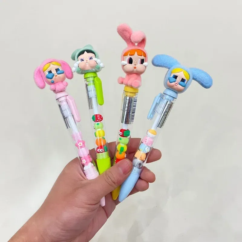Color: PURPLE, Ships From: CHINA - New crybaby brand cute pen set with black neutral color. Cute student pen. Creative pen.