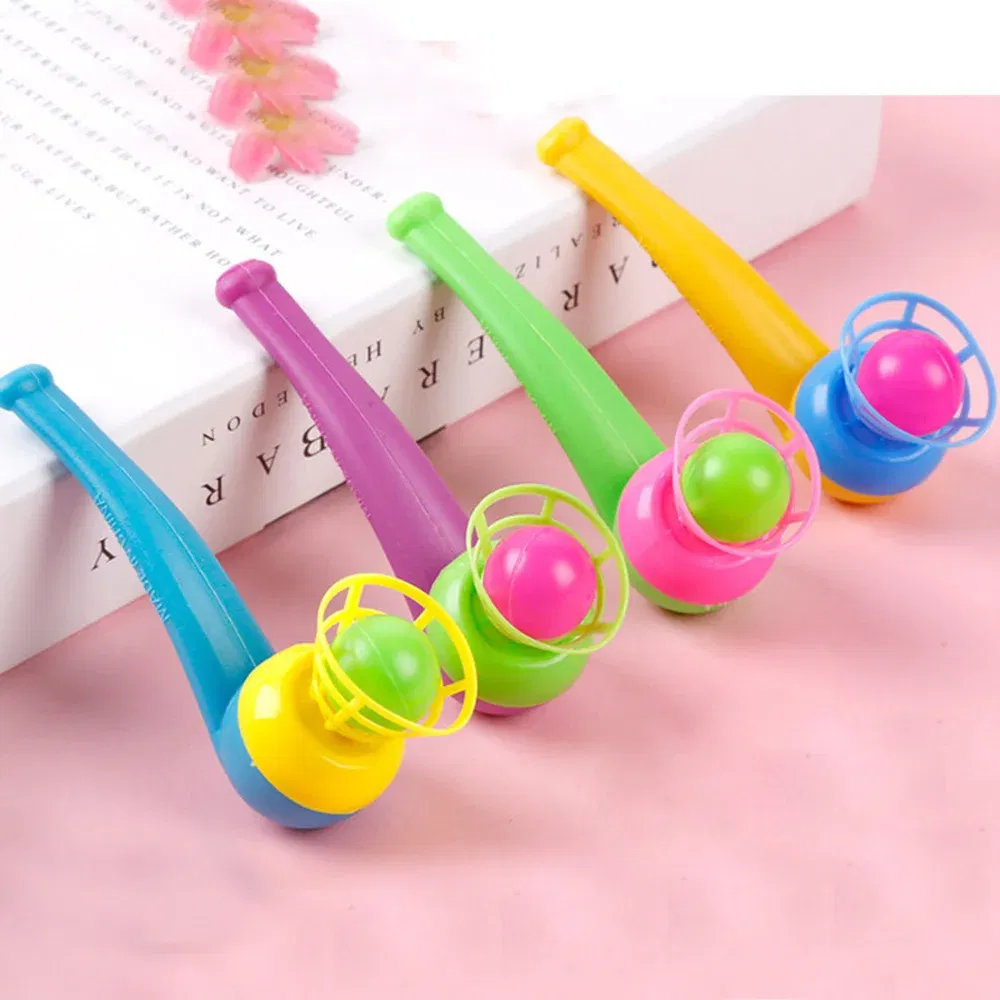 Ships From: UNITED KINGDOM - 2pc Plastic Pipe Blowing Ball Kids Toys Outdoor Games Balance Training Educational Toys Learning Toys for Children Funny Gifts