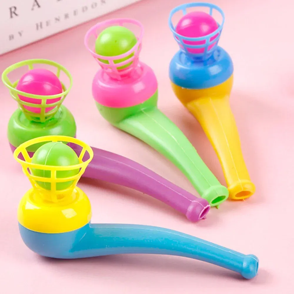 Ships From: UNITED KINGDOM - 2pc Plastic Pipe Blowing Ball Kids Toys Outdoor Games Balance Training Educational Toys Learning Toys for Children Funny Gifts