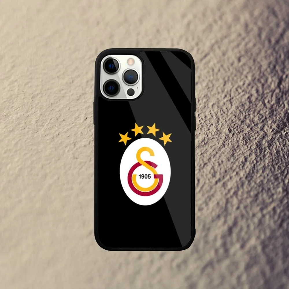 Color: SKY BLUE, Material: Genuine leather - G-Galatasaray 1905s Phone Case For iPhone 16,15,14,13,12,11,Plus,Pro,Max Mini Magsafe Magnetic Wireless Charging