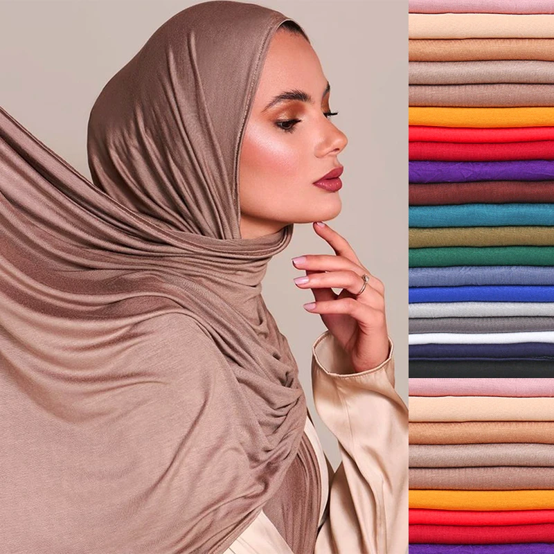Color: Rust Red, Ships From: CHINA - New Jersey Womens Muslim Ramadan Fashion Modal Cotton Jersey Hijab Womens High Quality Solid Color Soft Hijab Long African Scarf