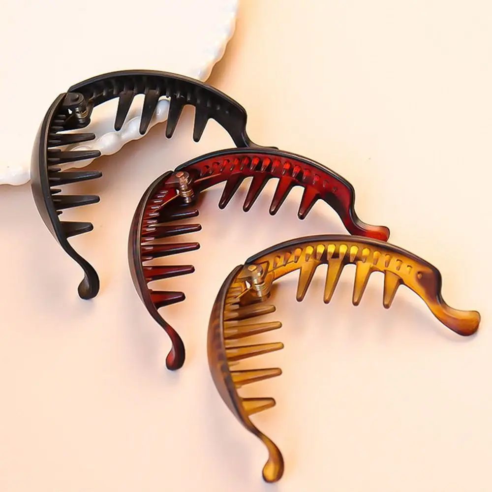 Color: Lavender - Fashion Gradient Color Hair Claw PC Simple Hairpins Cute Hair Clip for Women Girls
