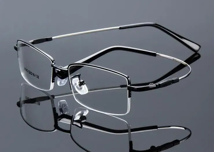 Frame Color: Silver - Metal Finished myopia glasses Nearsighted Glasses prescription glasses for men women eyewear diopter from -0.5 to -8.0