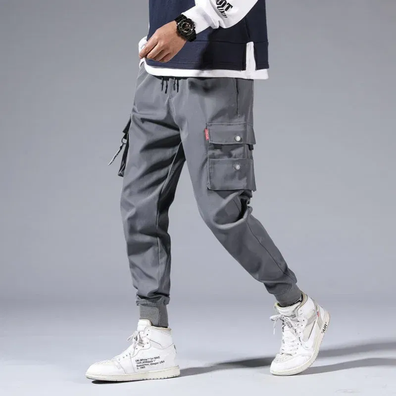 Color: SKY BLUE, Size: XXL - New Men Cargo Tactical Pants Work Combat Multi-pockets Casual Training Trousers Overalls Clothing Joggers Hiking Mens Cargo Pant