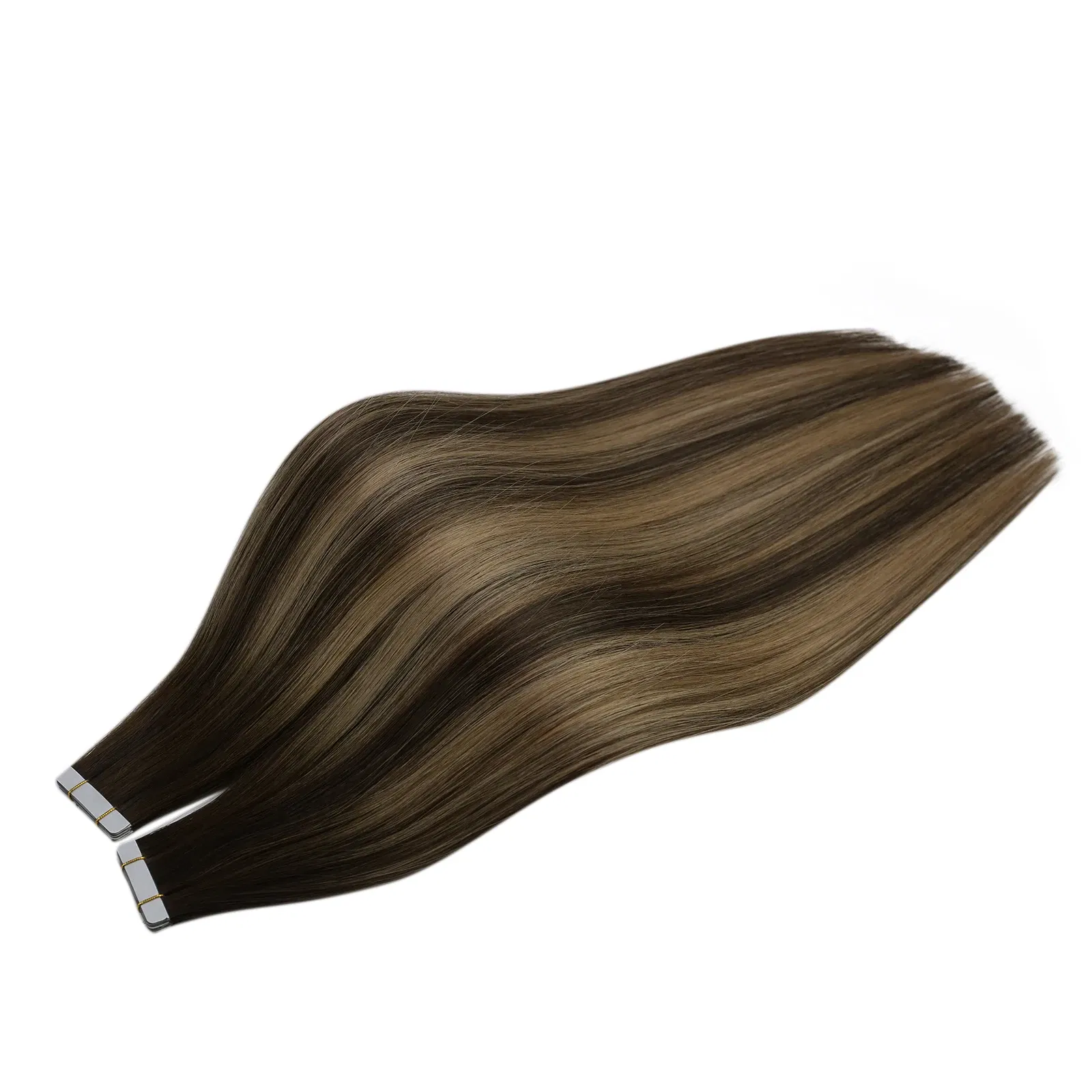 Color: P12/8/13, Items per Package: 40 pcs, Length: 14 inches, Life Span: 12 months - [Last 12 Months] Ugeat Tape in Hair Extensions Virgin Human Hair 10A Grade Tape in Extensions  Human Hair