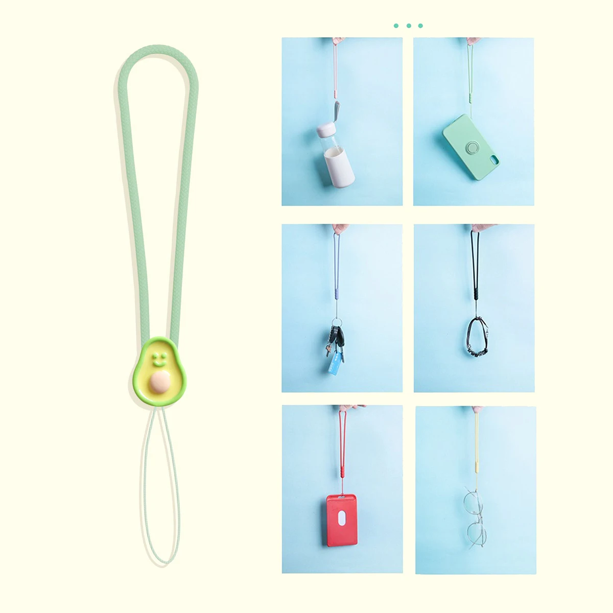 Color: Silver / Gray, Material: Silicon, Ships From: CHINA - Mobile Phone Rope Earphones Silicone Wrist Strap Ccd Camera Usb Key Chain Strawberry Fruit Decoration