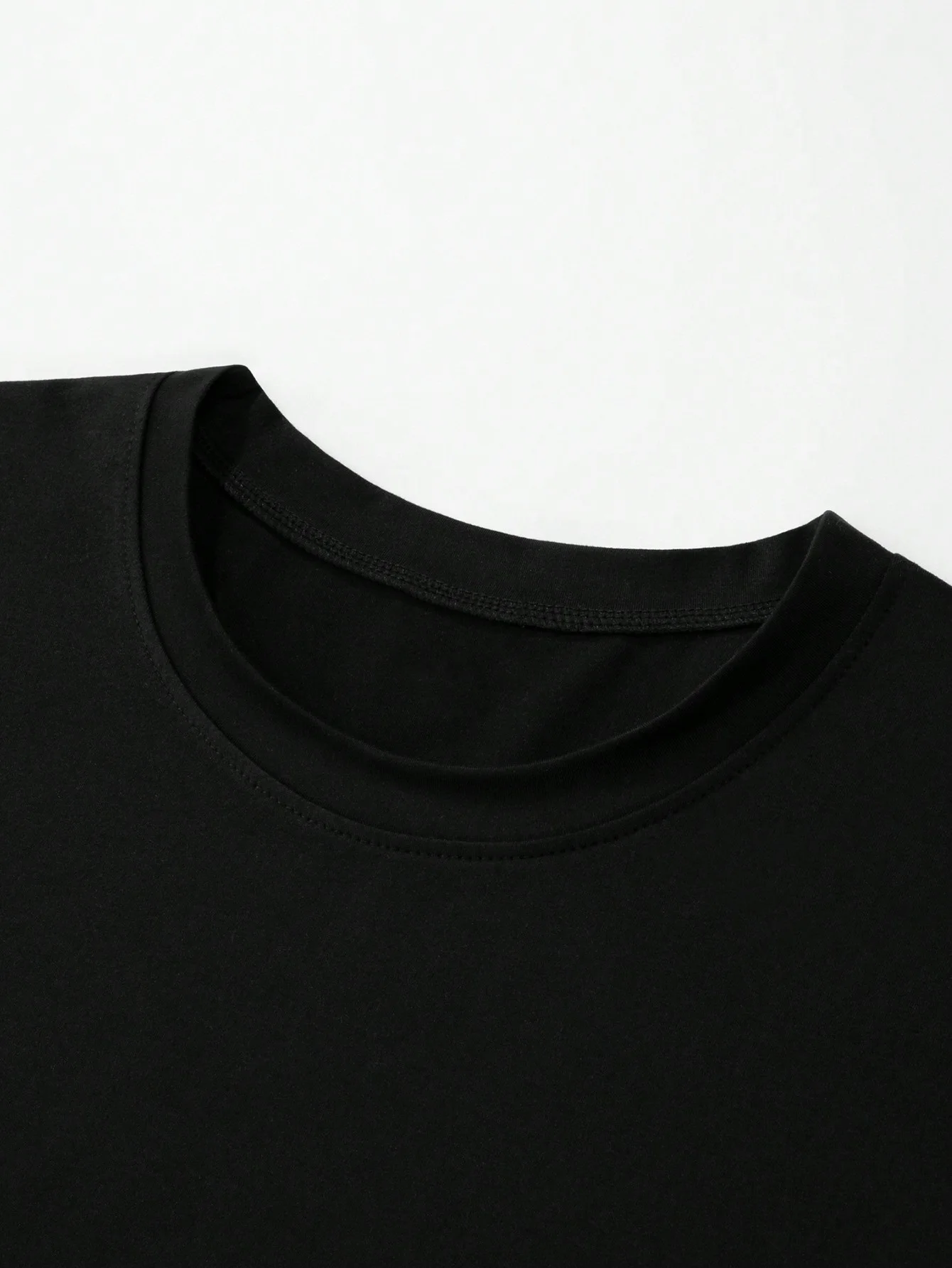 Color: black, Size: S - Men's Spring and Autumn 100% Cotton Loose Comfortable Casual NASA Letter Printed Round Neck Long Sleeve T-shirt