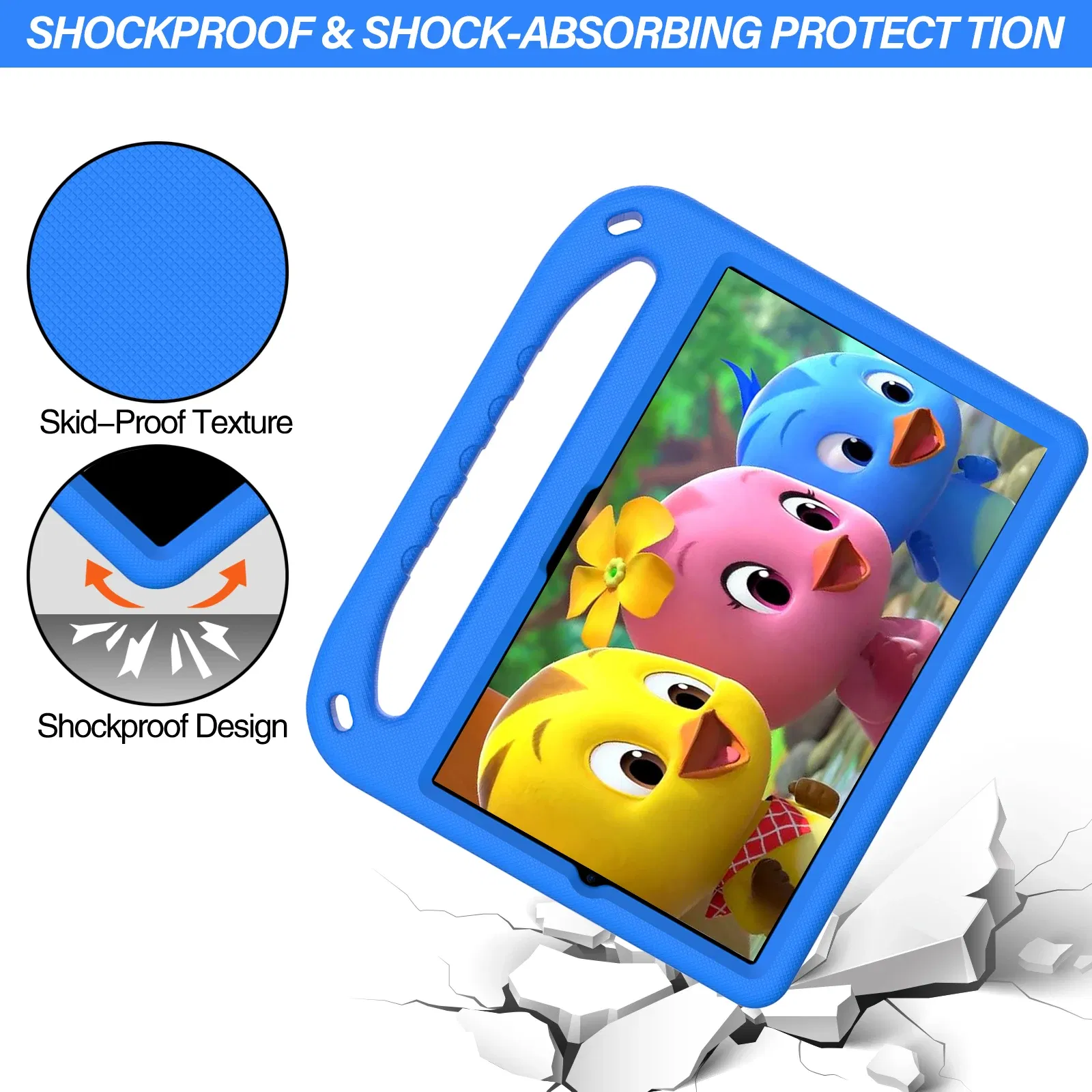 Color: Pink, Size: iPad Pro11 2020 - Kids tablet case  for Samsung Galaxy Tab S9FE+ S9+ S9 S8 S8+ S7FE S7+ A7Lite S5e S6 Lite A9+ A9 A8 A7 T510 T307U Child shel