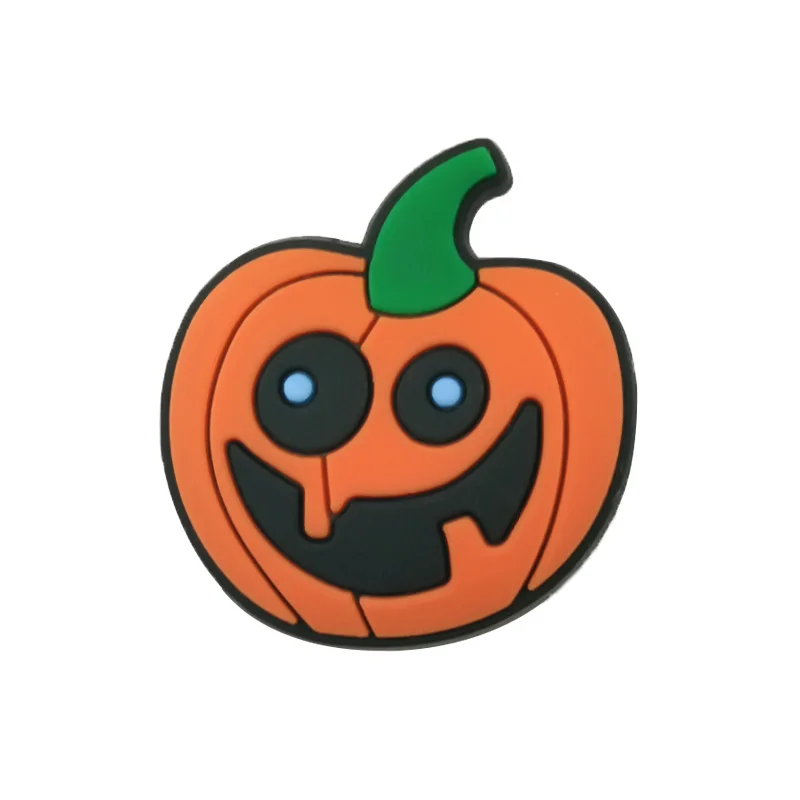 Color: Khaki - Halloween Shoe Charms Funny Ghosts Pumpkin Clog Charms Sweets Candles Broom Shoe Clips Decorations Chips Cats Bats Clips Jeans