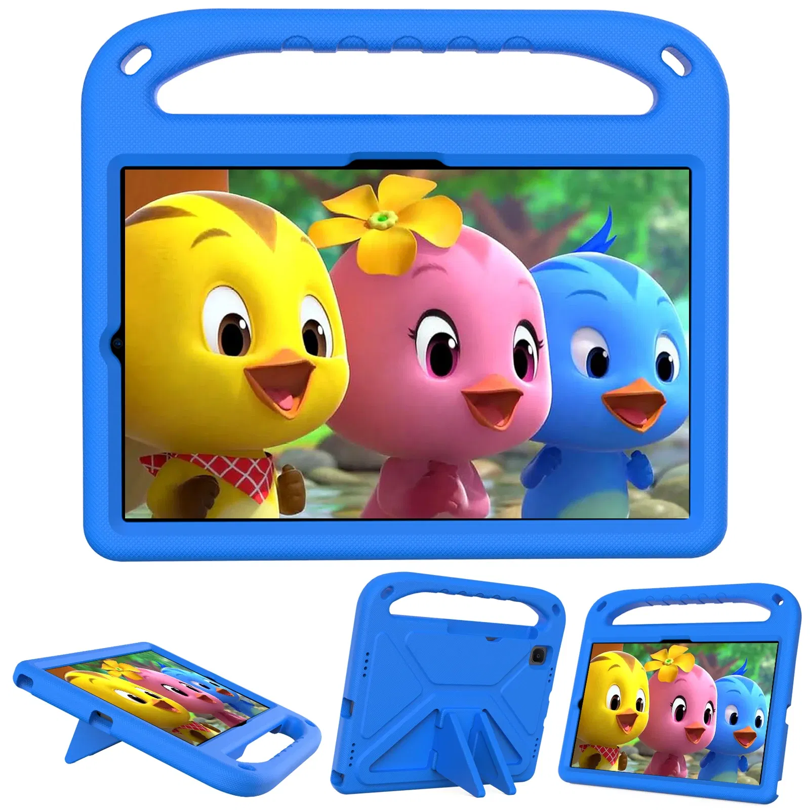 Color: Red, Size: 1 - Kids tablet case  for Samsung Galaxy Tab S9FE+ S9+ S9 S8 S8+ S7FE S7+ A7Lite S5e S6 Lite A9+ A9 A8 A7 T510 T307U Child shel