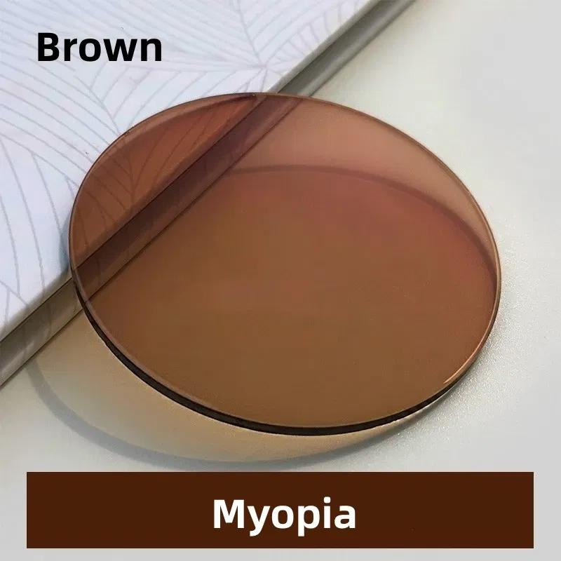 Lenses Color: WHITE, Lens Index: 1.74 - FIRADA 1.56 1.61 1.67 1.74CR-39 Scratch-Resistant Aspherical Optical Prescription Myopia Reading Photochromic Sunglasses Lens