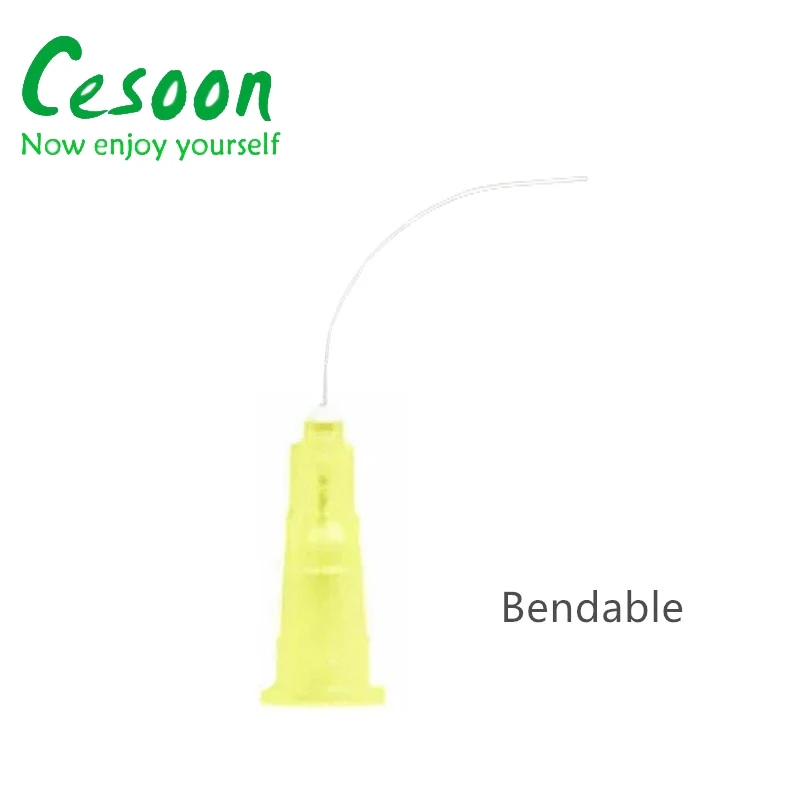 Color: Dark Green - 100Pcs/Pack Endo Irrigation Needle Dental Root Canal Rinsing End-Closed Side Hole Endodontic Flushing Cannula 0.3 0.4 0.5MM