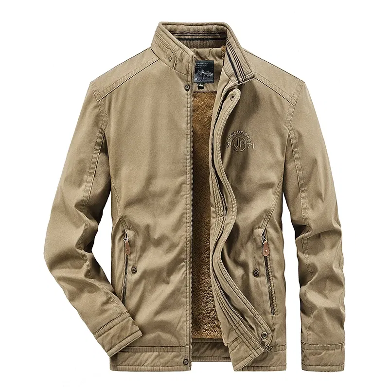 Color: Navy Blue, Size: 4XL - Men Zipper Fleece Jackets Military Waterproof Windproof Cargo Jacket Outdoor Multi-pockets Tactical Climb Fishing Cycling Jacket