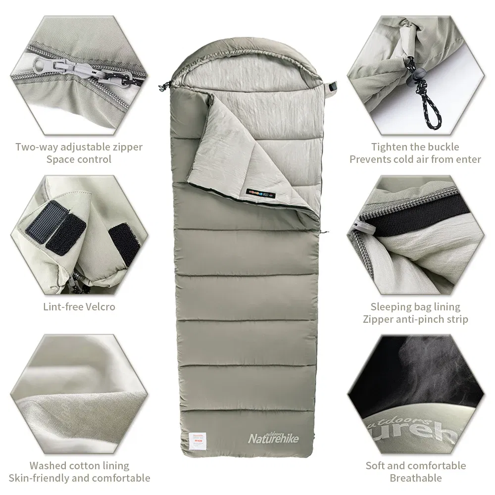 Color: multi, Ships From: CHINA - Naturehike M180 Sleeping Bag Ultralight Winter Spliceable Hooded Sleeping Bag Outdoor Camping Waterproof Machine Washable 1?„?-12?„?