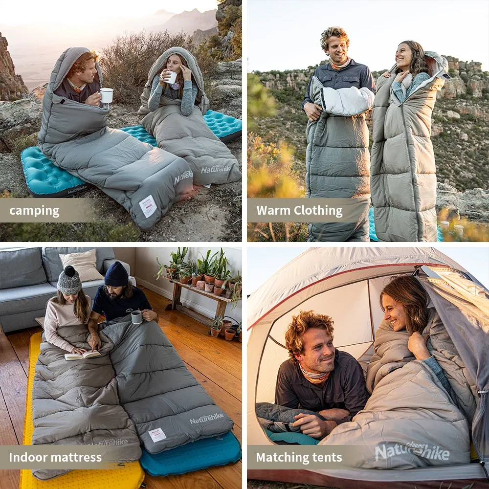 Color: multi, Ships From: CHINA - Naturehike M180 Sleeping Bag Ultralight Winter Spliceable Hooded Sleeping Bag Outdoor Camping Waterproof Machine Washable 1?„?-12?„?