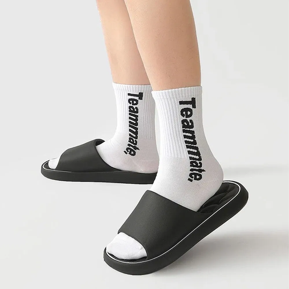 Color: Clear, Shoe Size: 38-39, Ships From: CHINA - BASATU Fashion Summer Cartoon Home Shoes Non-slip Soft Slides Lithe Comfort Sandals Men Women Couple Slippers Trendy Slippers