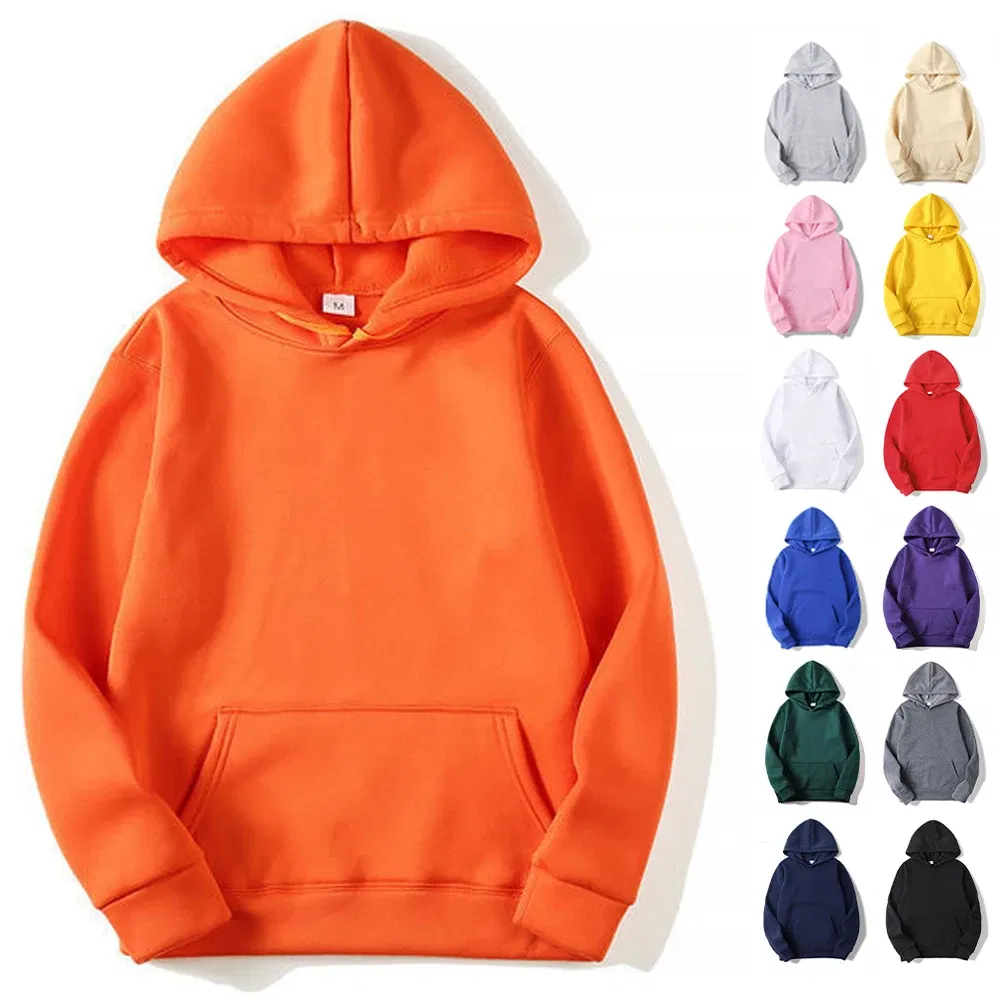 Color: Blue, Size: XXL - Plain Sublimation Fleece Hoodies Bulk Wholesale Pullover Men Hooded Sweatshirt Cheap Solid Hoodie For Man Sudaderas Para Hombre