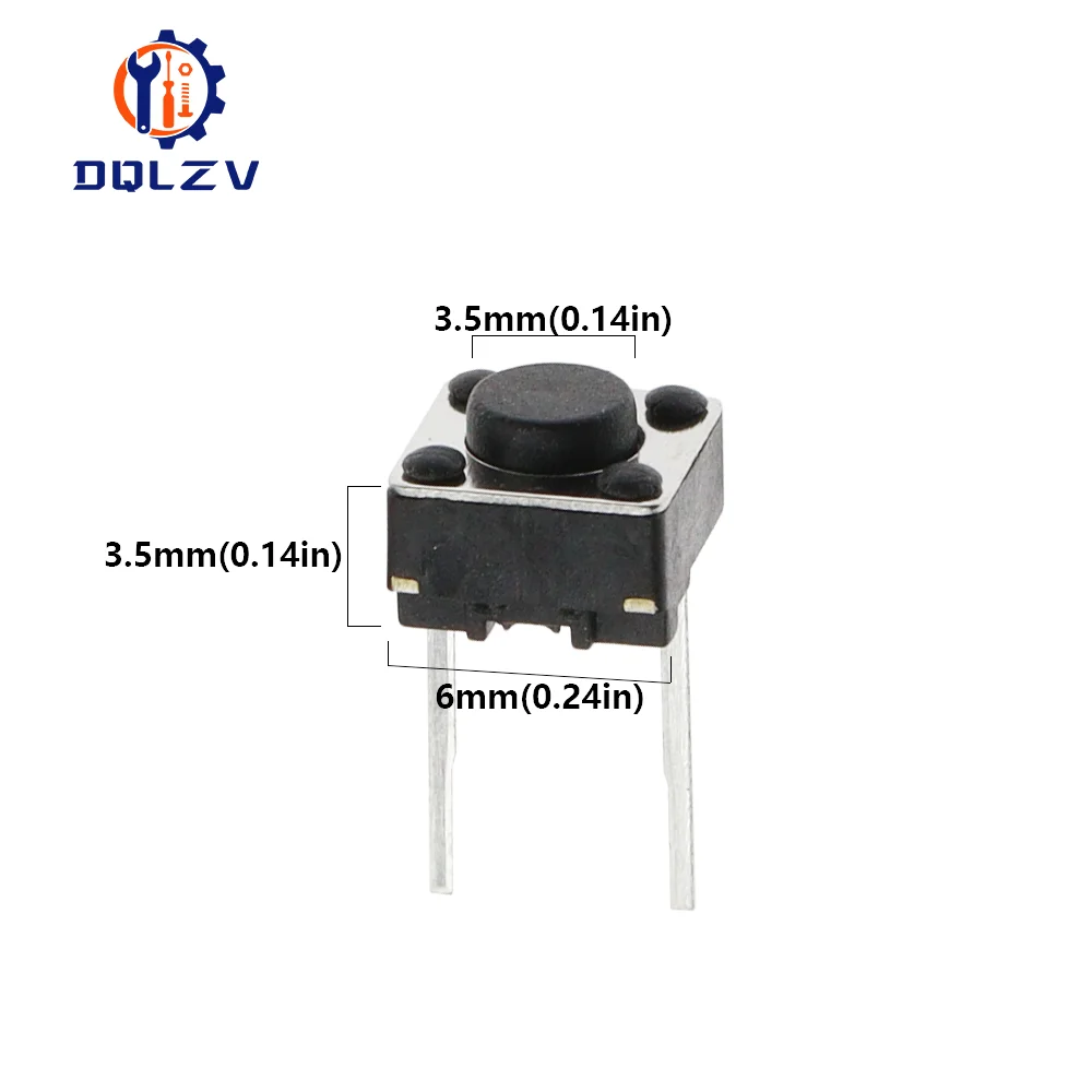 Color: Green, Size: 3XL - Tact Push Button Switch 12V Copper 2PIN DIP2 SMD Micro Switch 6X6X5 4.3 5 5.5 6 7 8 9 10 11 12 13 15MM TV Toys home use Button