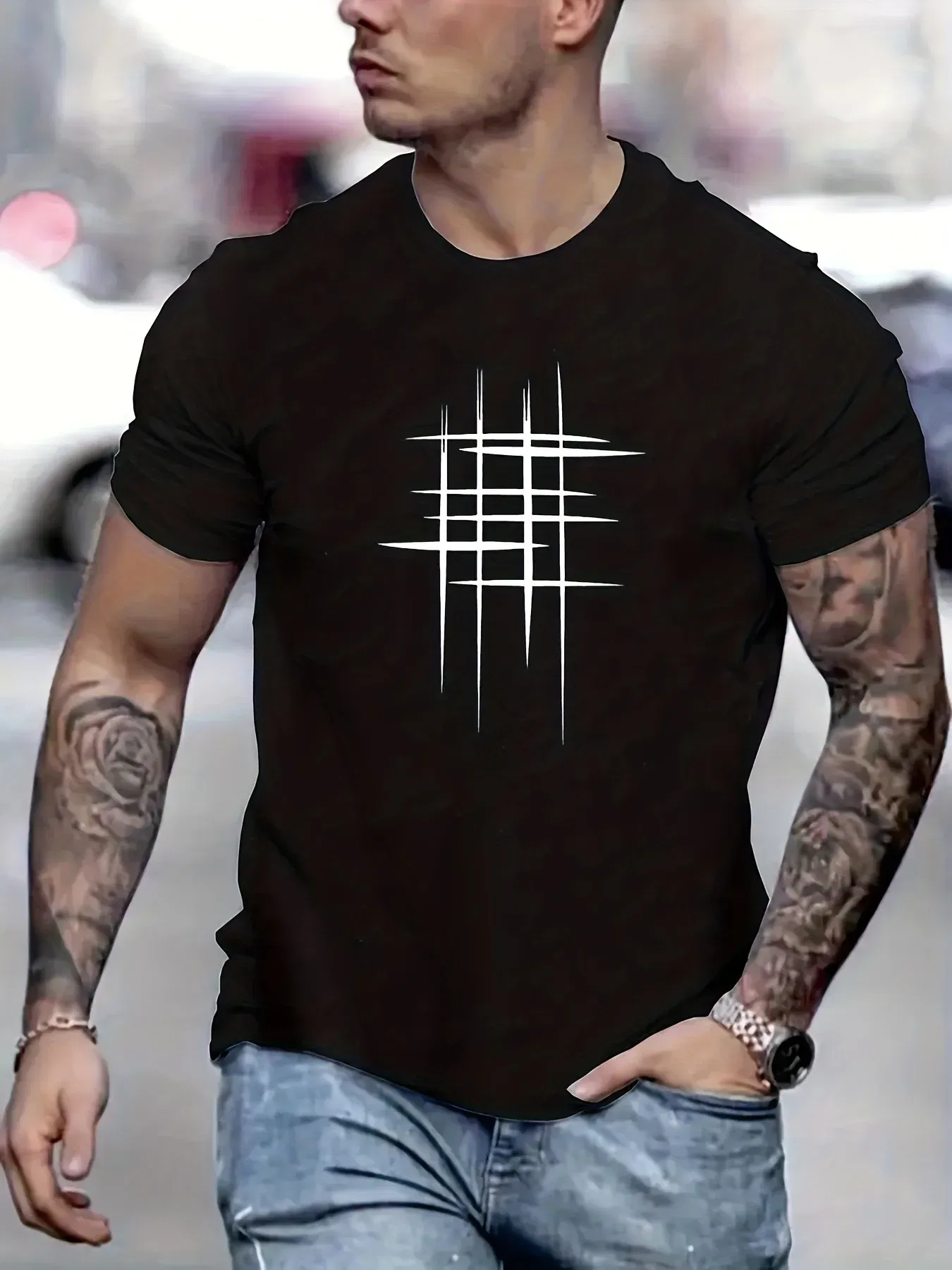 Color: Brown, Size: XL - Men T-shirts 2023 Summer Streetwear High Street Gothic Skull Tshirt Loose Oversized Short-sleeved T shirt Dark Anime Men Y2k Top