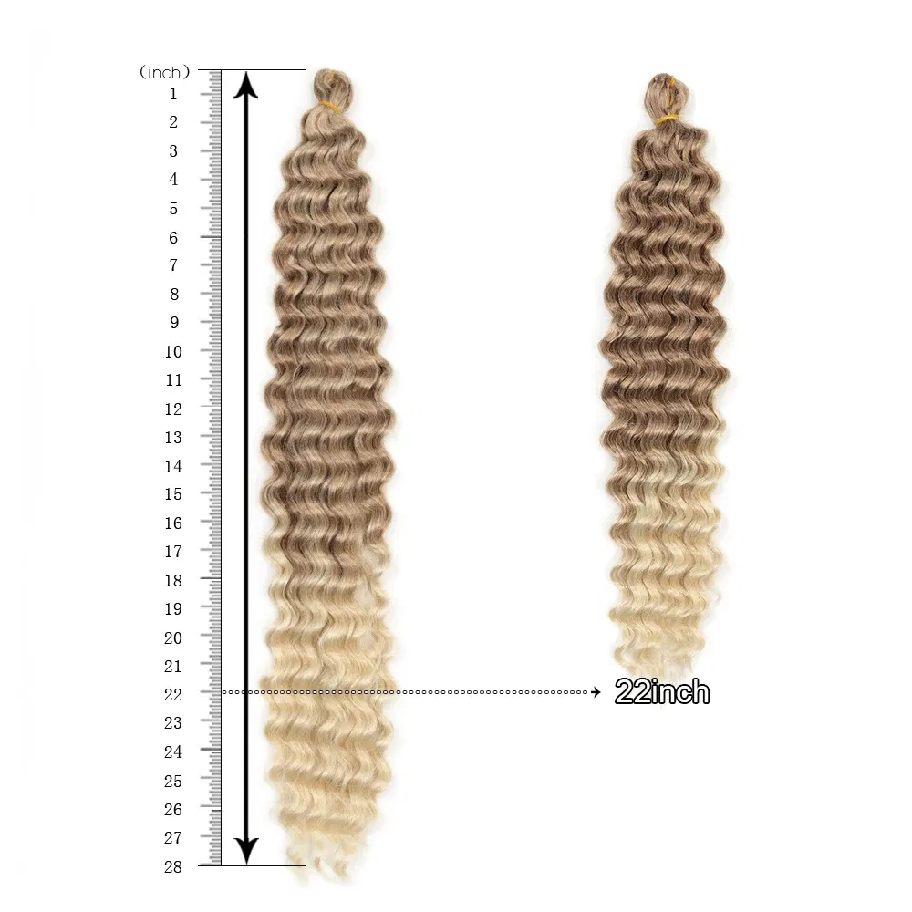 Color: M1b/27#, Ships From: CN, Stretched Length: 22inches, Bulk Buy: 1Pcs/Lot - 22-28 Inch Freetress Deep Twist Crochet Hair Natural Synthetic Braids Hair Ombre Crochet Braiding Hair Extensions Hair Expo City