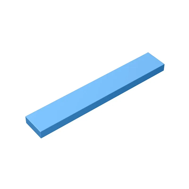 Color: DEEP BLUE - Gobricks GDS-564 Tile 1 x 6 compatible with lego 6636 pieces of children's toys Building Blocks Technical