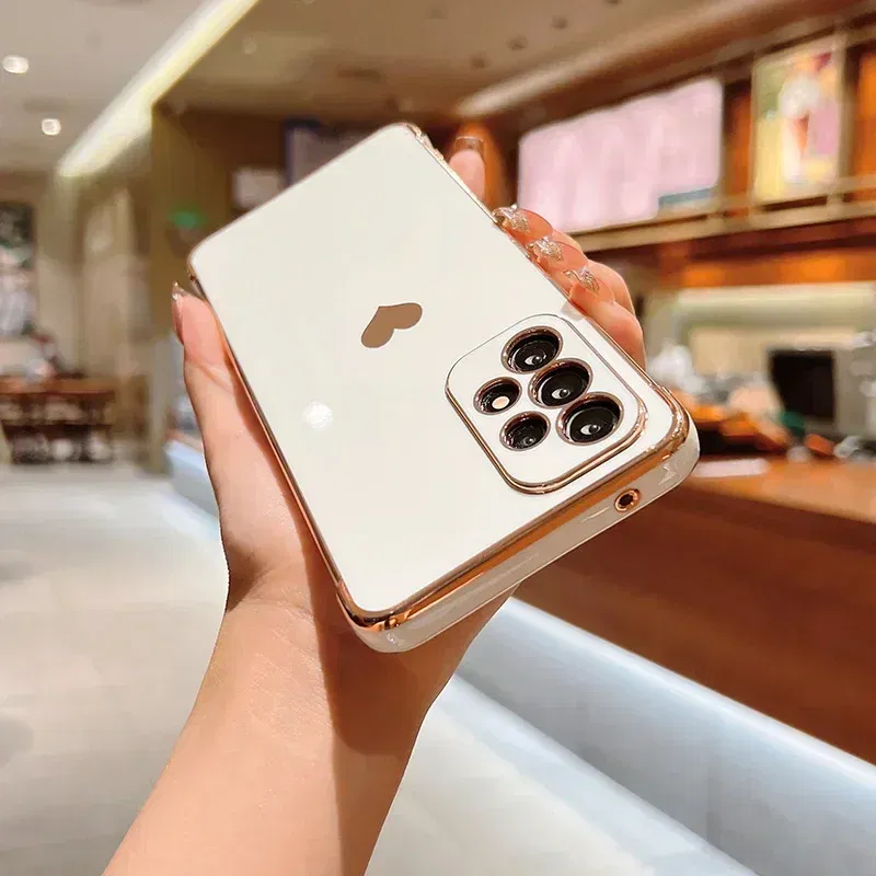Color: MULTI, Compatible-Phone Models: For iPhone 14 Plus, Ships From: CHINA - Electroplating Side Love Heart Phone Case For Samsung Galaxy S25 Ultra S24 S23 S22 A16 A55 Protect Lens Shockproof Back Cover