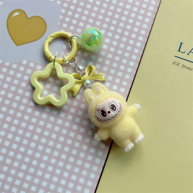 Color: Brown, Ships From: CHINA - Cute flocking anime keychains, charming 3D accessories, car key rings, jewelry, cartoon phone pendants, gifts