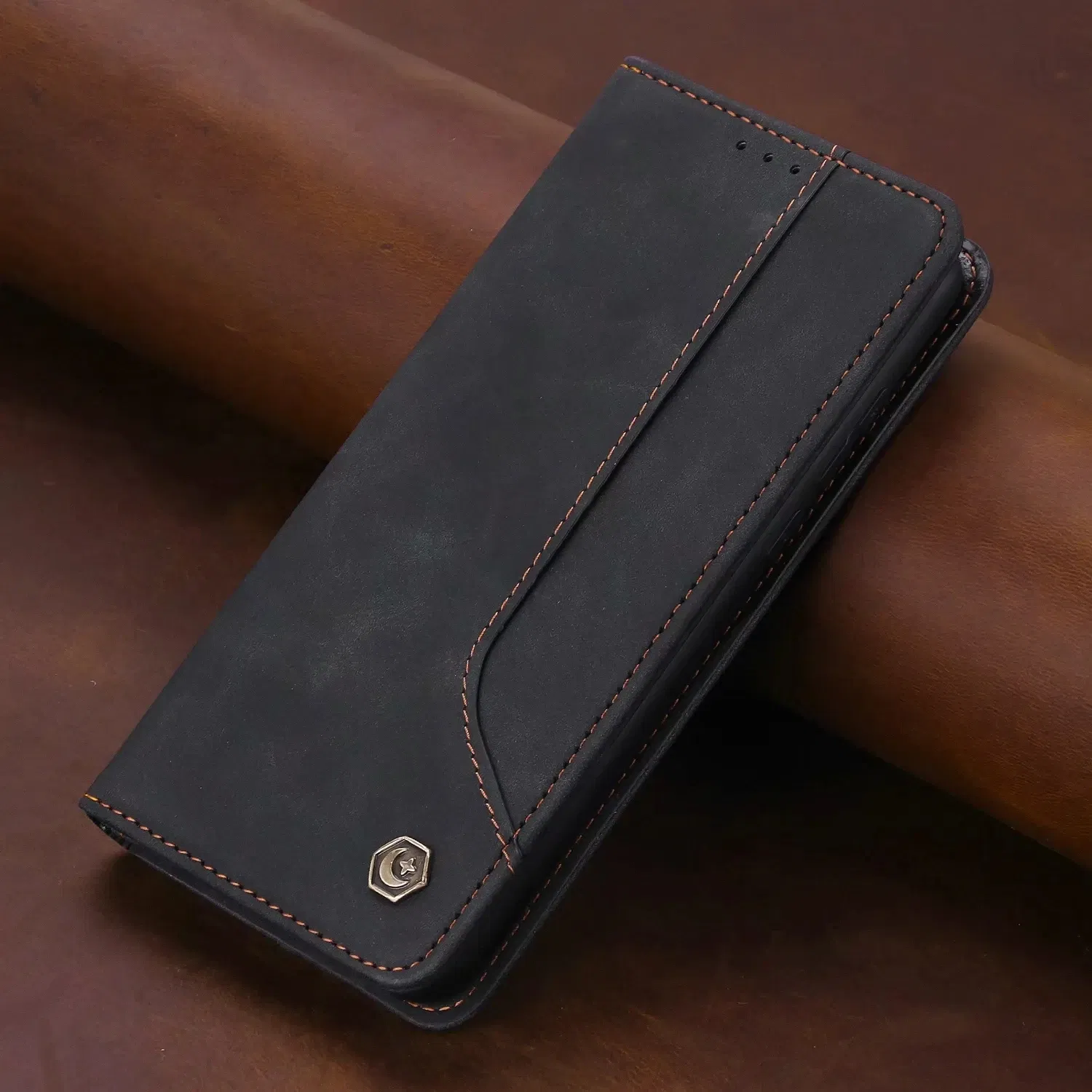 Color: black, Material: Artificial Leather - Flip Leather Case For Xiaomi Mi 13 12T 11T 10T 11 12 Lite Pro 5G Poco F5 X5 Pro M6 M5S M4 F4 F3 X3 X4 GT Magnet Wallet Cover