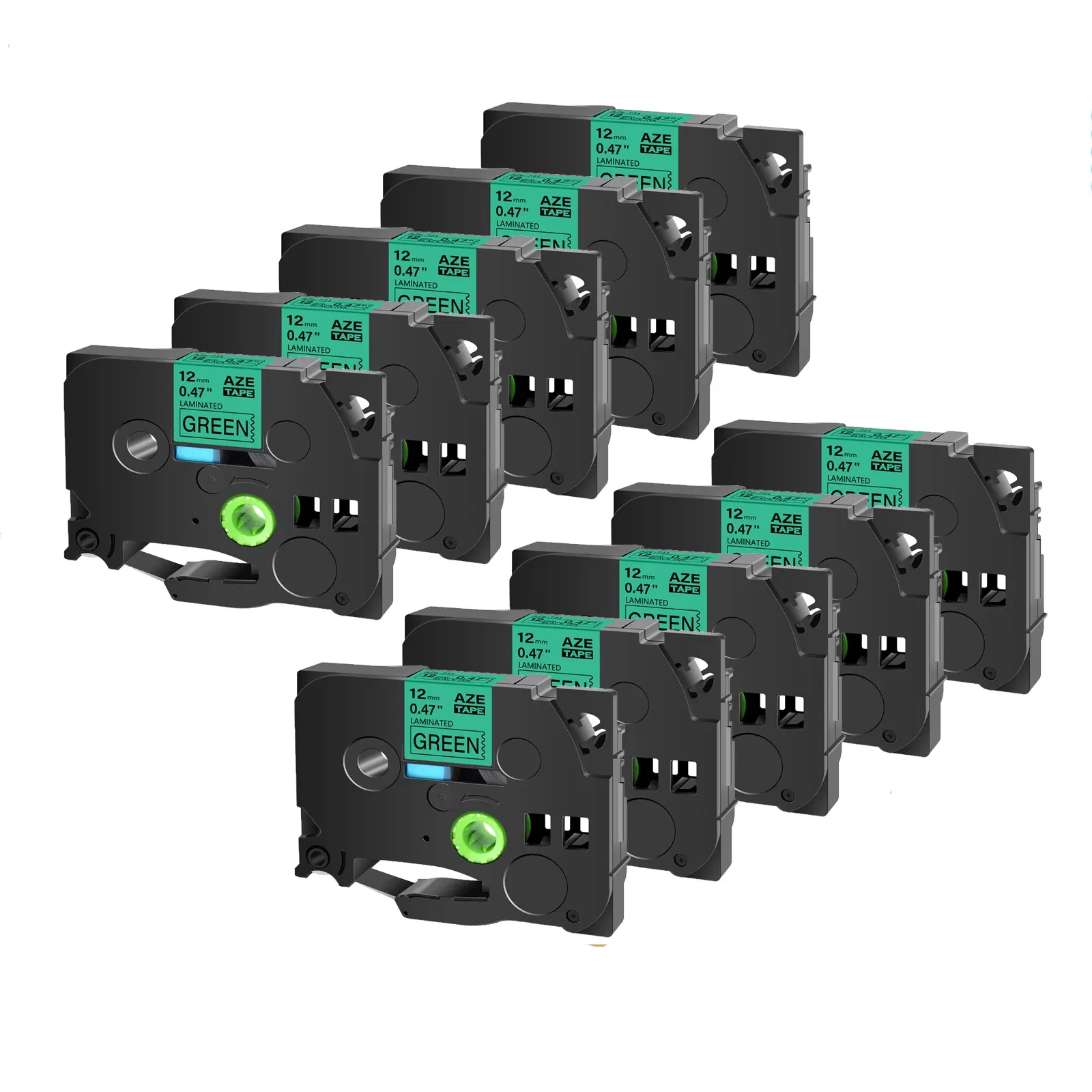 Color: BK, Width: 12mm - Greencycle 10PK TZe 231 Label cassettes Compatible for Brother Ptouch Printer Black on white Label tape 6mm 9mm 12mm 18mm 24mm