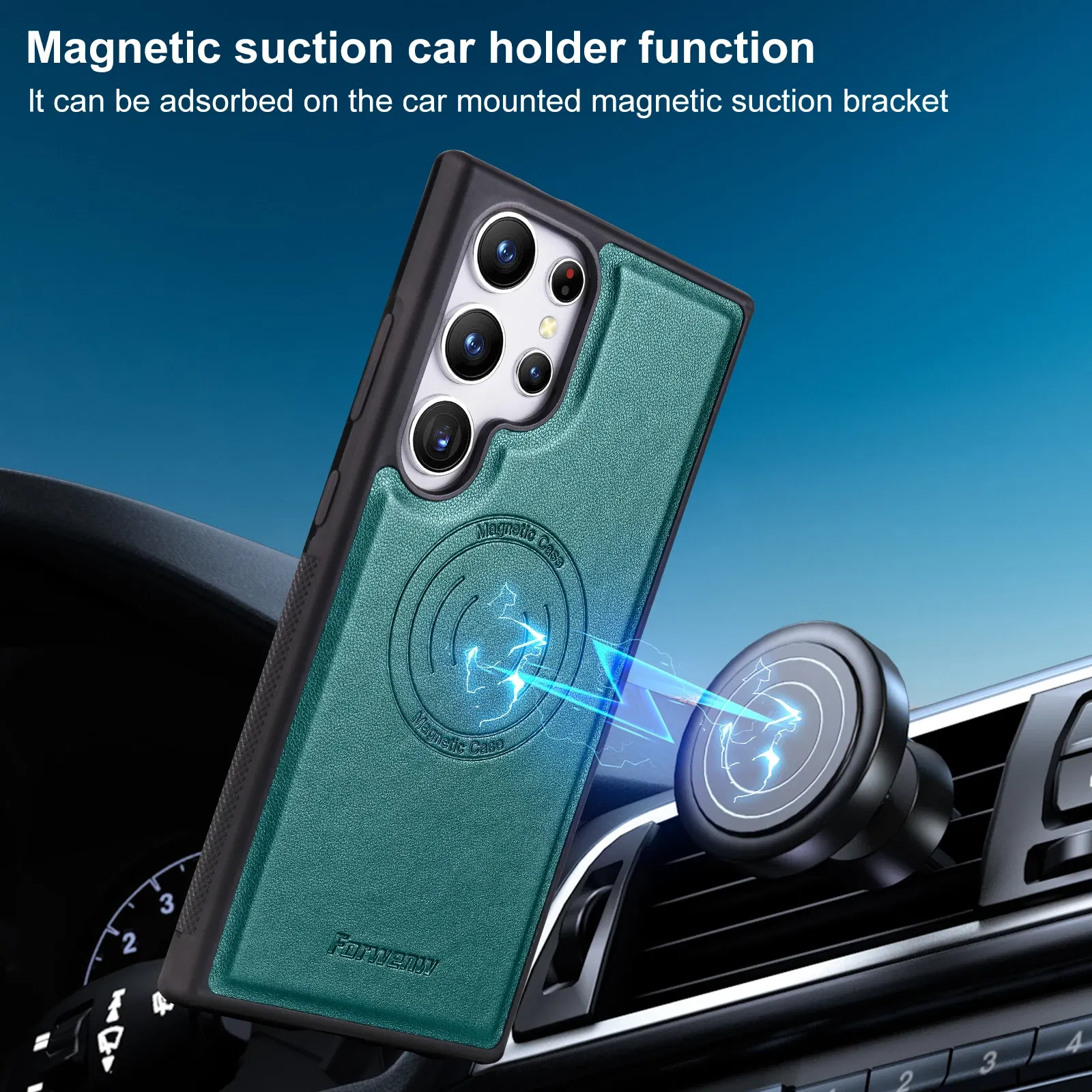 Color: black, Compatibility by Model: Galaxy S23 - Leather Case For Samsung Galaxy A16 A36 A56 A55 A35 A15 A25 S25 S24 Ultra S23 S22 Plus + 2 in 1 Detachable Vertical Wallet Cover